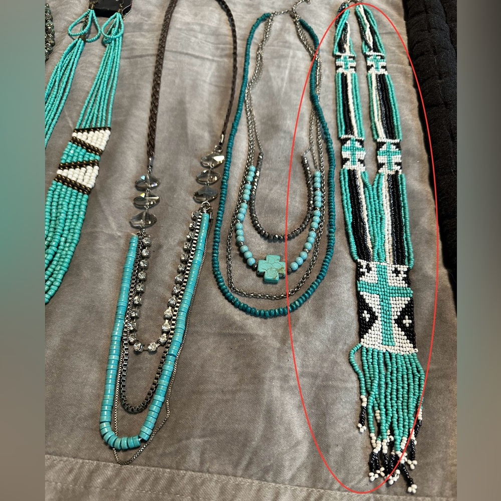 Turquoise Cross Necklace